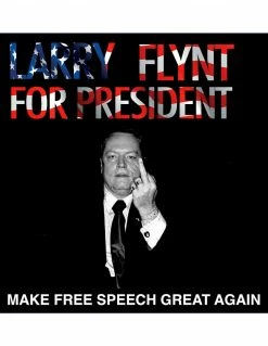 HUSTLER HUSTLER® Store Larry Flynt For President American Flag Tee