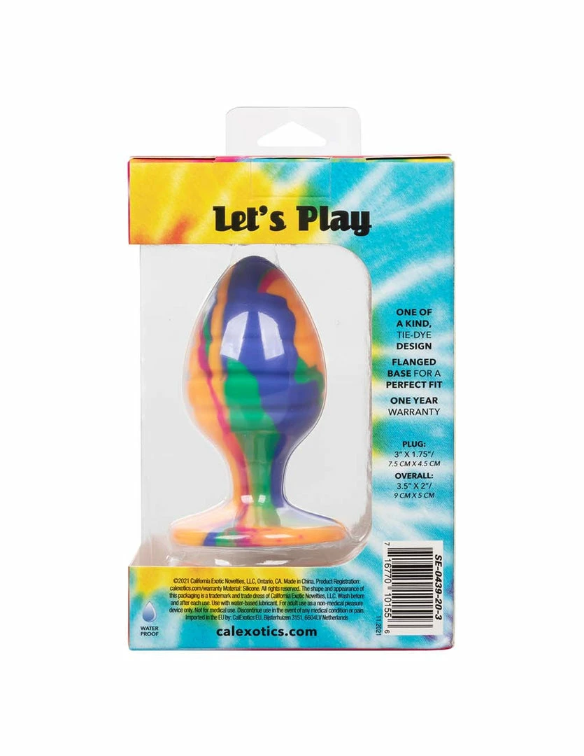 Anal Cheeky Swirl Tie-Dye Plug Large 9 Anal Cheeky Swirl Tie-Dye Plug Large