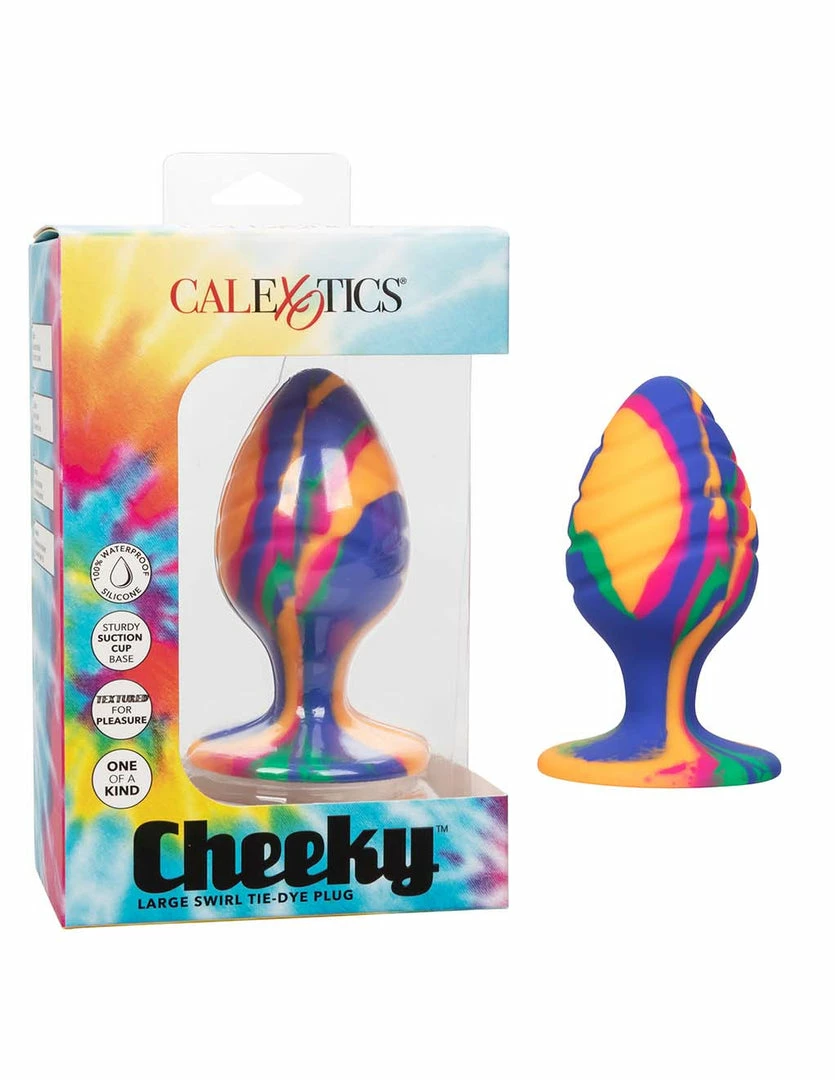 Anal Cheeky Swirl Tie-Dye Plug Large 7 Anal Cheeky Swirl Tie-Dye Plug Large