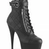 Pleaser Delight 600-05 Platform Lace-Up Ankle Boot Heels