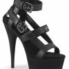 Pleaser Delight 637 Gladiator Sandal With Buckle Ankle Strap