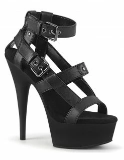 Pleaser Delight 637 Gladiator Sandal With Buckle Ankle Strap