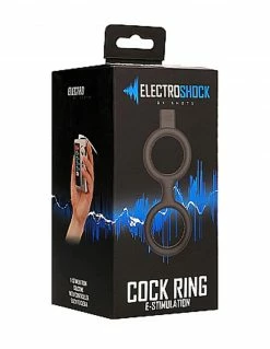 Electroshock Electro-Stimulation Cock Ring With Ballstrap Bondage