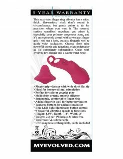 Evolved Frisky Finger 9 Function Silicone Finger Vibrator