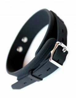 Bondage Stockroom Large Silicone Locking Collar