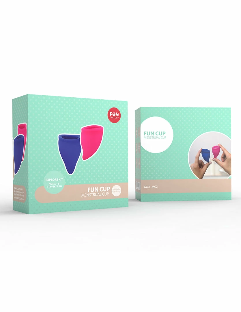 Enhancers & Lubes Fun Factory Fun Cup Menstrual Cup Explore Kit 1 Enhancers & Lubes Fun Factory Fun Cup Menstrual Cup Explore Kit