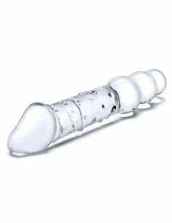 Glas 12" Double Ended Dildo With Beads 10 Glas 12