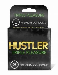 HUSTLER Triple Pleasure Condoms