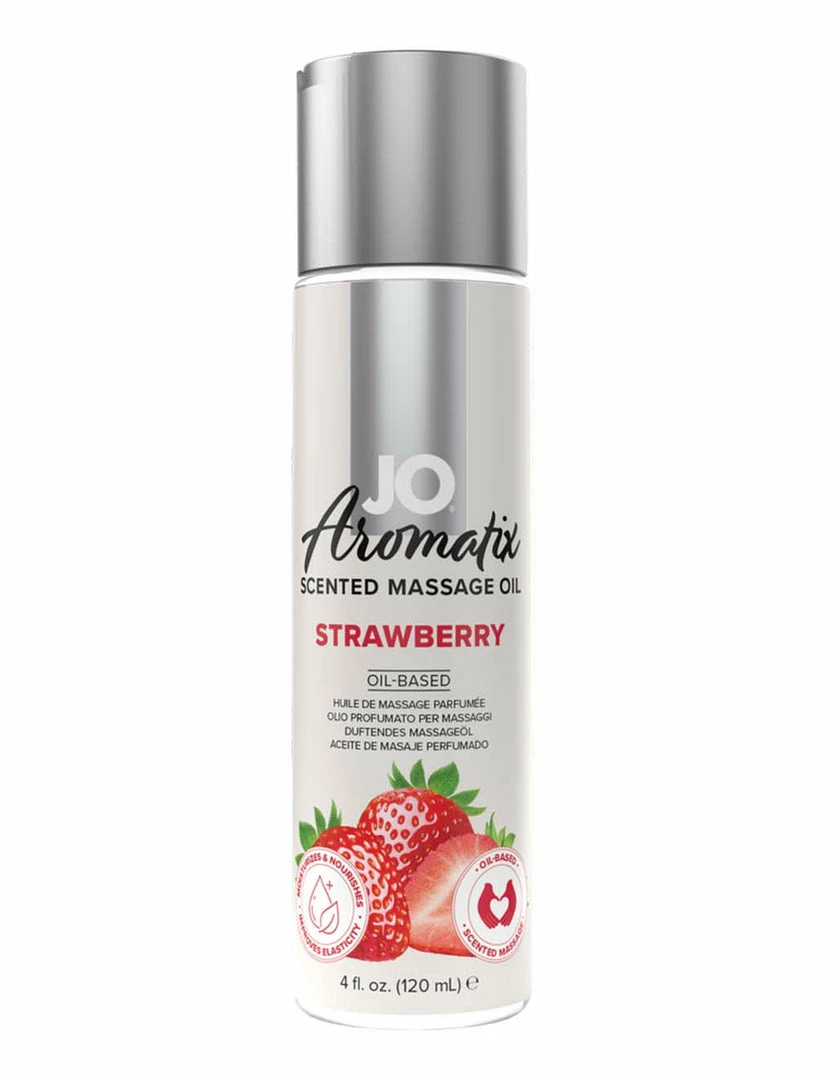 Enhancers & Lubes Jo Aromatix Strawberry Scented Massage Oil 1 Enhancers & Lubes Jo Aromatix Strawberry Scented Massage Oil
