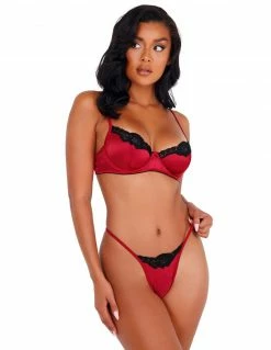 Roma Satin & Lace Set Lingerie
