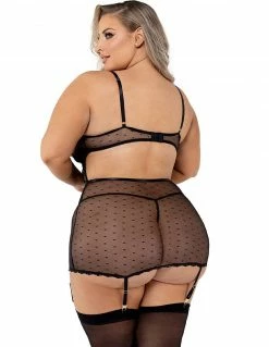 Roma Satin & Embroidery Chemise Lingerie