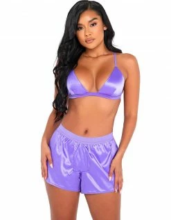 Roma Satin Shorts Lounge Set