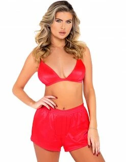 Roma Satin Shorts Lounge Set