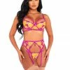 Roma Orchid & Mango 3pc Set Lingerie