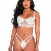 Roma Wedding Rosette 2pc Set Lingerie