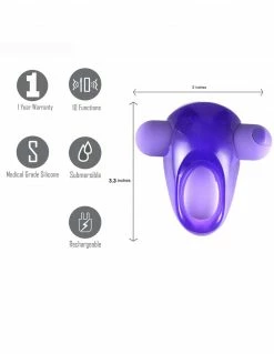 Maia Casey Vibrating 10 Function C-Ring