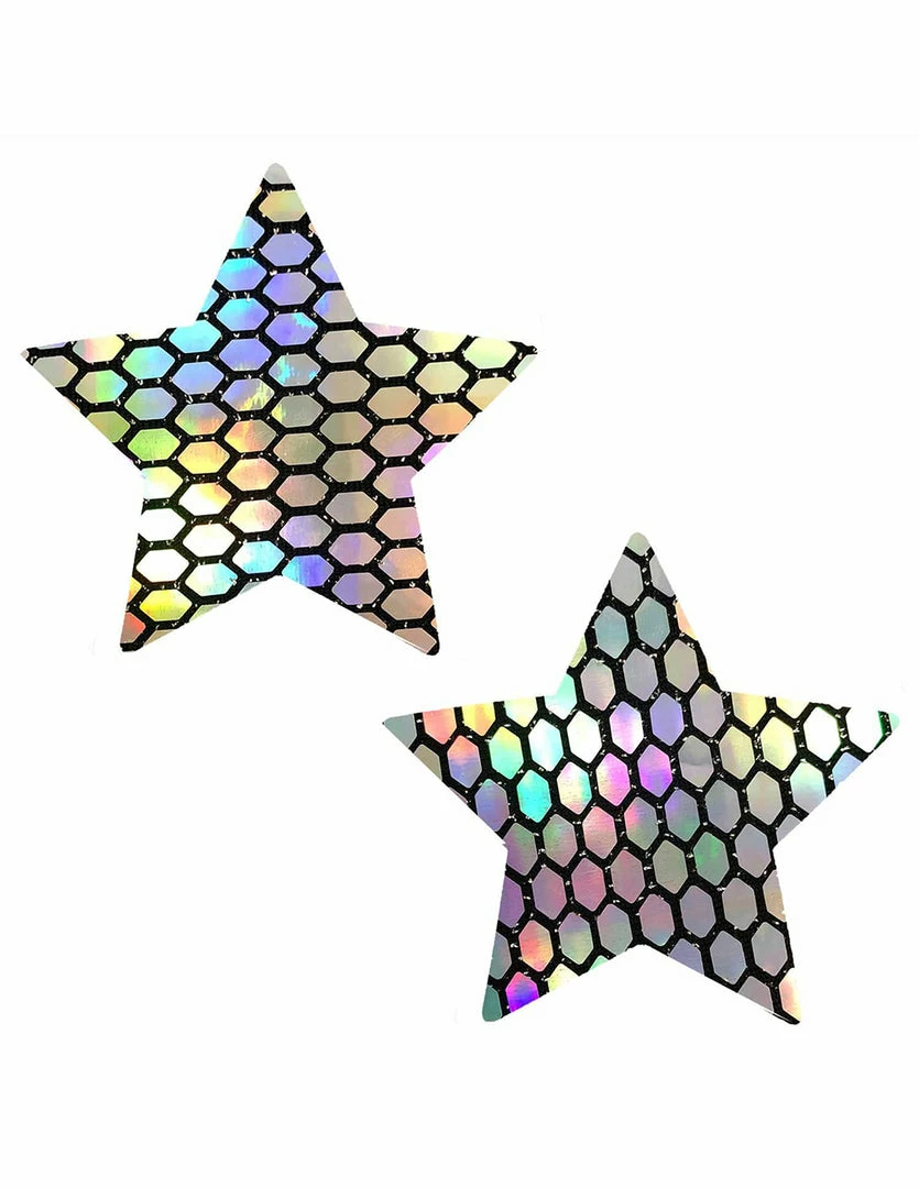 Neva Nude Net Holographic Star Pasties 1 Neva Nude Net Holographic Star Pasties