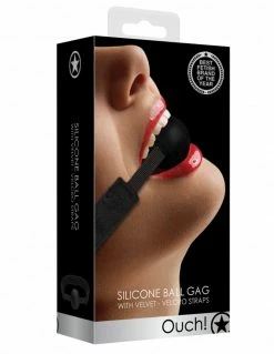 Ouch! Velcro Silicone Ball Gag Bondage