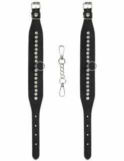Ouch! Diamond Studded Ankle Cuffs Bondage