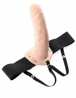 Fetish Fantasy Series 8 Inch Hollow Strap-On Couples' Vibrators
