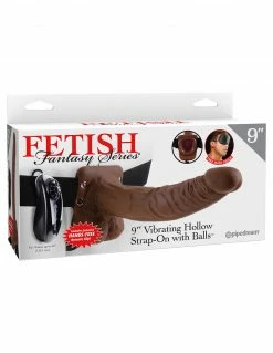 Couples' Vibrators Fetish Fantasy Series 9 Inch Vibrating Hollow Strap-On
