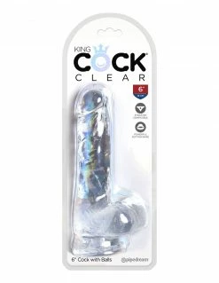 King Cock 6 Inch Suction Cup Dildo With Balls Dildos