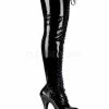 Pleaser Delight 3023 Stretch Thigh Boot Heels