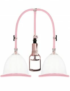 Bondage Pumped Rose Gold Breast Pump Set
