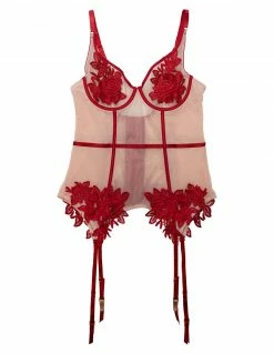 HUSTLER® Applique Basque Bustier