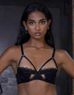 HUSTLER® Daisy Cut Out Bra Lingerie