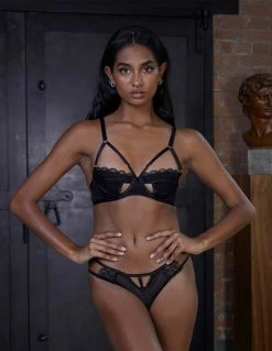 HUSTLER® Daisy Cut Out Bra Lingerie