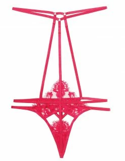 Lingerie HUSTLER® Cherry Lace Harness Thong
