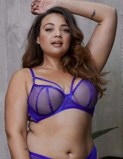 HUSTLER® Strappy Mesh Bra Lingerie