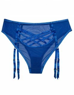 HUSTLER® Mesh Gartered Panty Lingerie