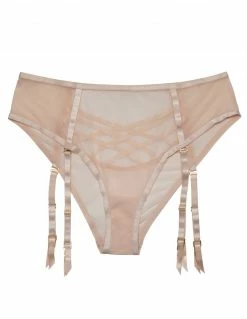 HUSTLER® Mesh Gartered Panty Lingerie