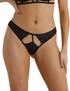HUSTLER® Mesh Cutout Brief 4-12 Lingerie