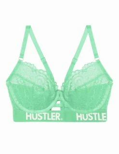 Lingerie HUSTLER® Logo Lace Bra 32-36