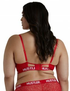 HUSTLER® Logo Lace Bra Curve 38-42 Lingerie