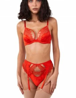 HUSTLER® Dola Garter Belt Orange