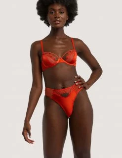 HUSTLER® Dola Thong 4-14 Orange Lingerie