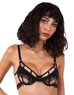 HUSTLER® Tallie Bra Black Lingerie