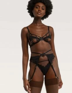 Lingerie HUSTLER® Tallie Garter Belt Black 5 Lingerie HUSTLER® Tallie Garter Belt Black