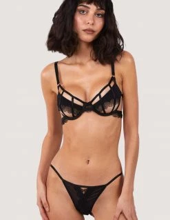 HUSTLER® Tallie Brief Black Lingerie