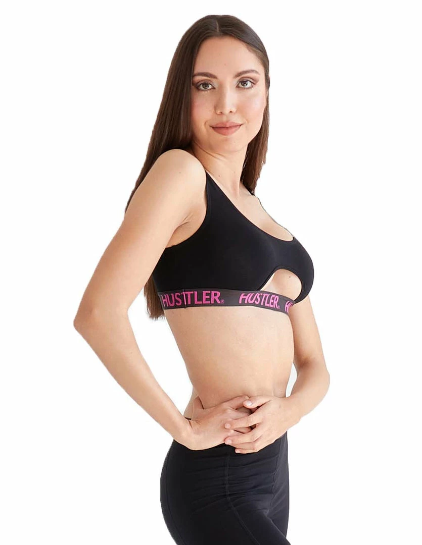 HUSTLER® Cutout Crop Top HUSTLER® Store 11 HUSTLER® Cutout Crop Top HUSTLER® Store