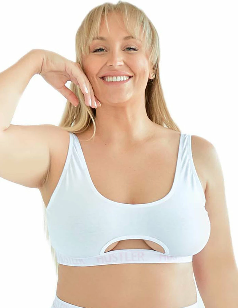 HUSTLER® Cutout Crop Top HUSTLER® Store 2 HUSTLER® Cutout Crop Top HUSTLER® Store