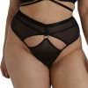HUSTLER® Mesh Cutout High Waist Thong Curve 14-20