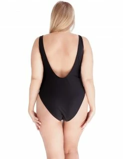 HUSTLER® Swim HUSTLER® Oversized Logo Swimsuit