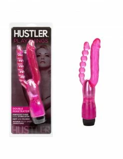 HUSTLER® Playthings Vibrating Double Penetrator Vibrators