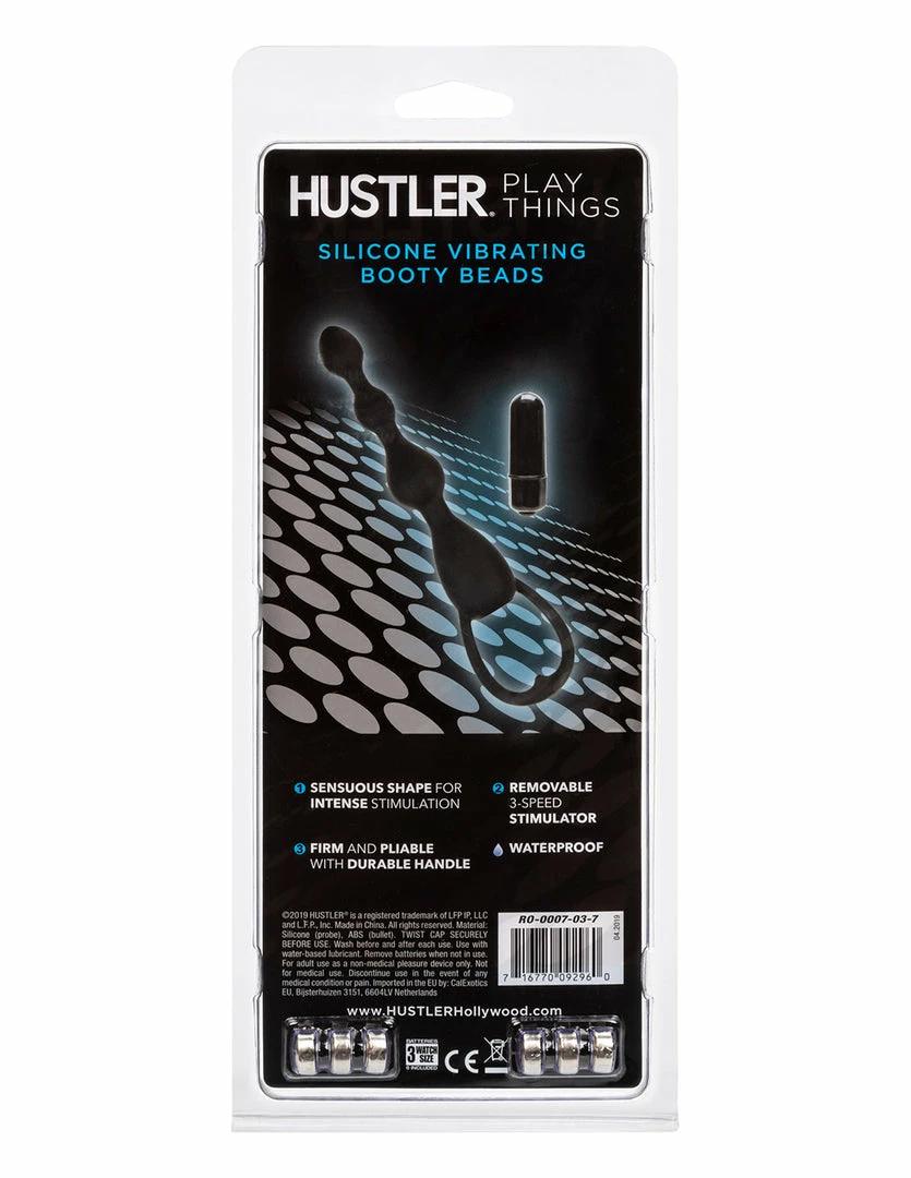 HUSTLER® Playthings Vibrating Silicone Booty Beads 7 HUSTLER® Playthings Vibrating Silicone Booty Beads