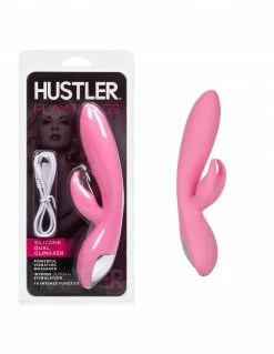 Vibrators HUSTLER® Playthings Silicone Dual Climaxer Vibrator